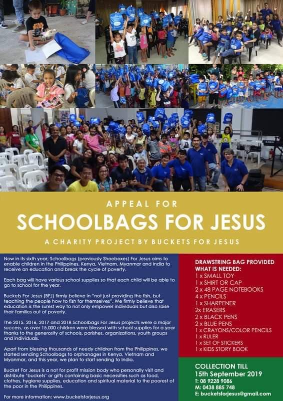 school bags for jesus