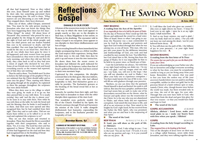 3rd Sunday of Easter