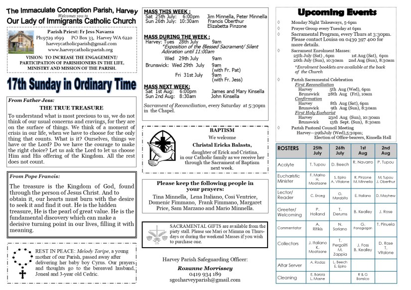 17th Sunday in Ordinary Time